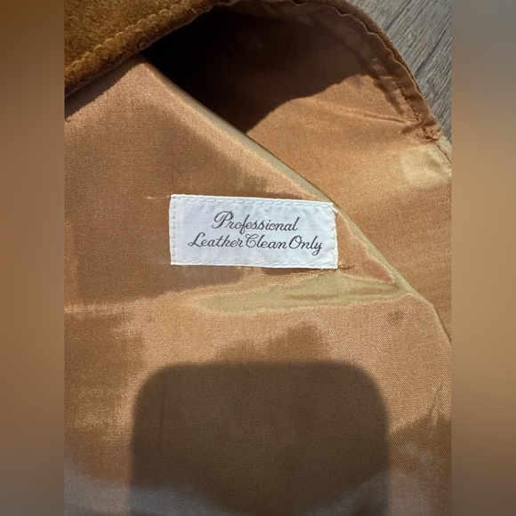 Vintage Sears The Leather Shop Western Suede Leather Vest Jacket Sz 44/XL - Picture 4 of 7